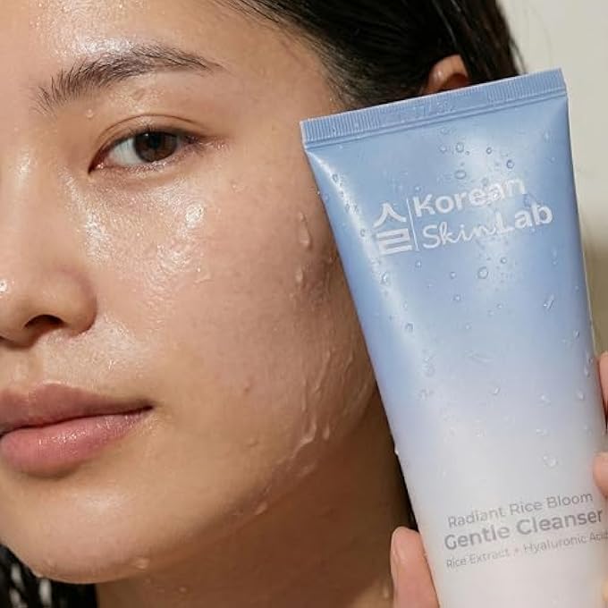 STRBOXONG RADIANT RICE BLOOM GENTLE CLEANSER (120ML). DAILY KOREAN FACE WASH WITH BRIGHTENING RICE WATER & HYALURONIC ACID. HYDRATING CREAM TO FOAM FORMULA FOR GLASS SKIN. - Image 2